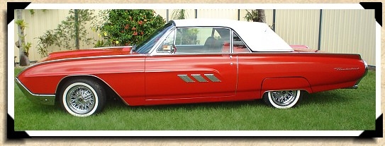 1963 Red T Bird Sideview